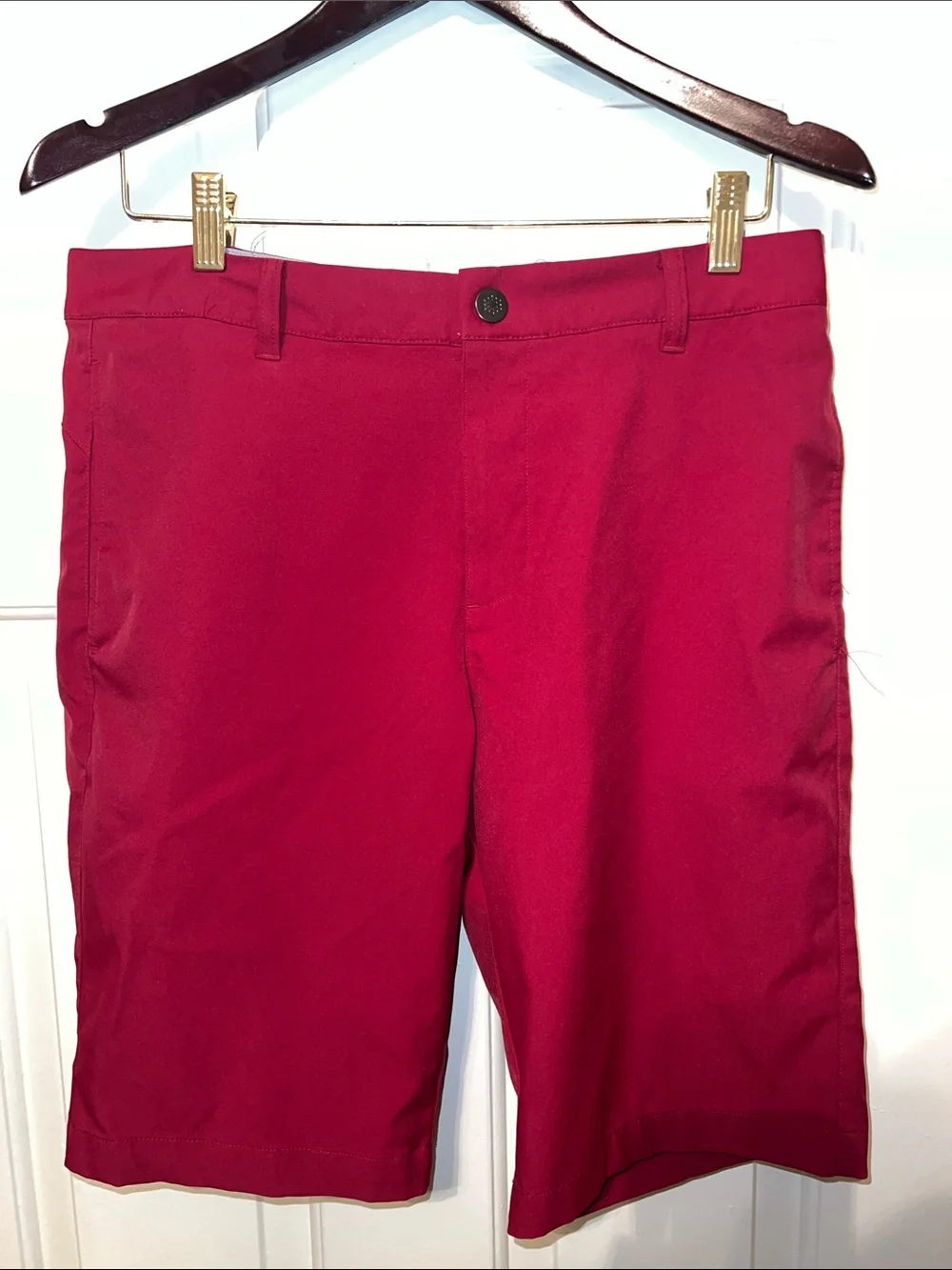 Puma Men's Red Athletic Chino Shorts